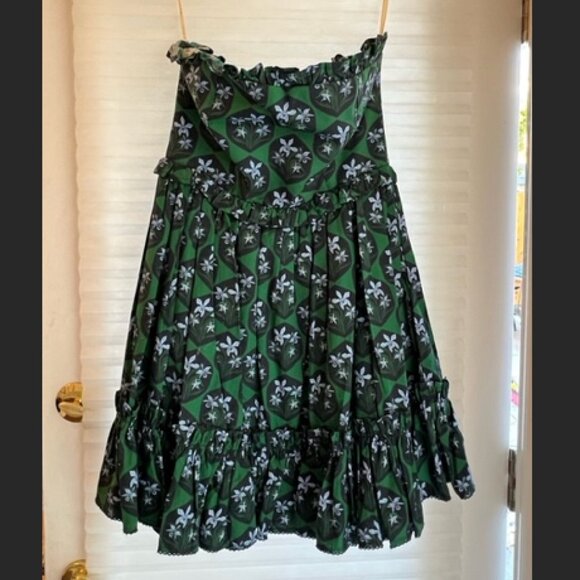 AGUA BY AGUA BENDITA Rosa strapless ruffled floral mini - Picture 2 of 5